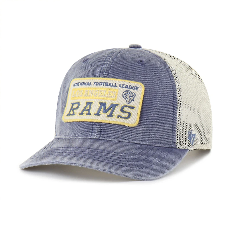 Men's '47  Royal Los Angeles Rams Canteen Relaxed Trucker Adjustable Hat