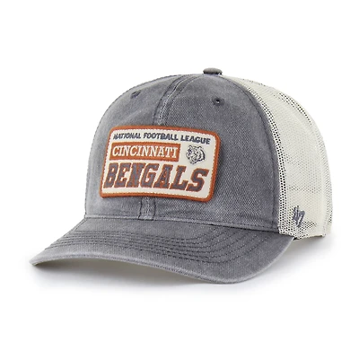Men's '47  Charcoal Cincinnati Bengals Canteen Relaxed Trucker Adjustable Hat