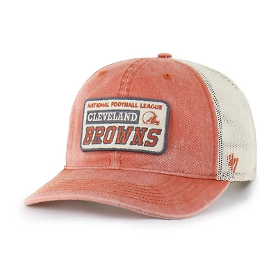 Men's '47  Orange Cleveland Browns Canteen Relaxed Trucker Adjustable Hat