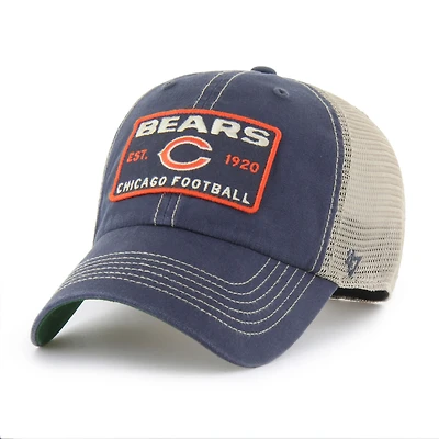 Men's '47  Navy Chicago Bears Wabash Trucker Clean Up Adjustable Hat