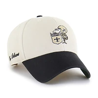 Men's '47 Cream/Black New Orleans Saints Fairfield MVP Throwback Adjustable Hat