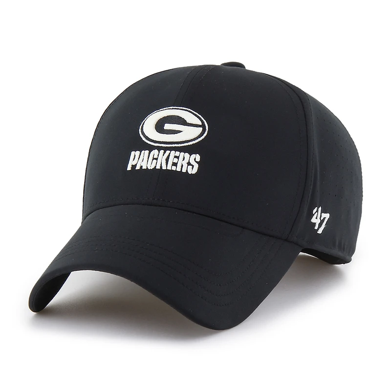 Men's '47 Black Green Bay Packers Vent MVP Adjustable Hat