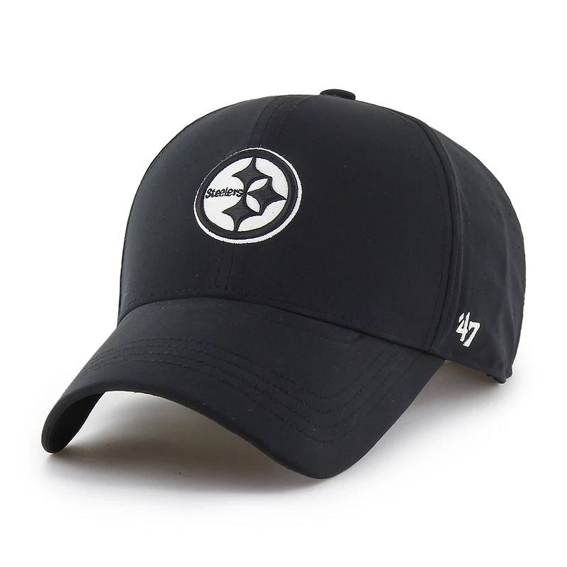 Men's '47 Black Pittsburgh Steelers Vent MVP Adjustable Hat
