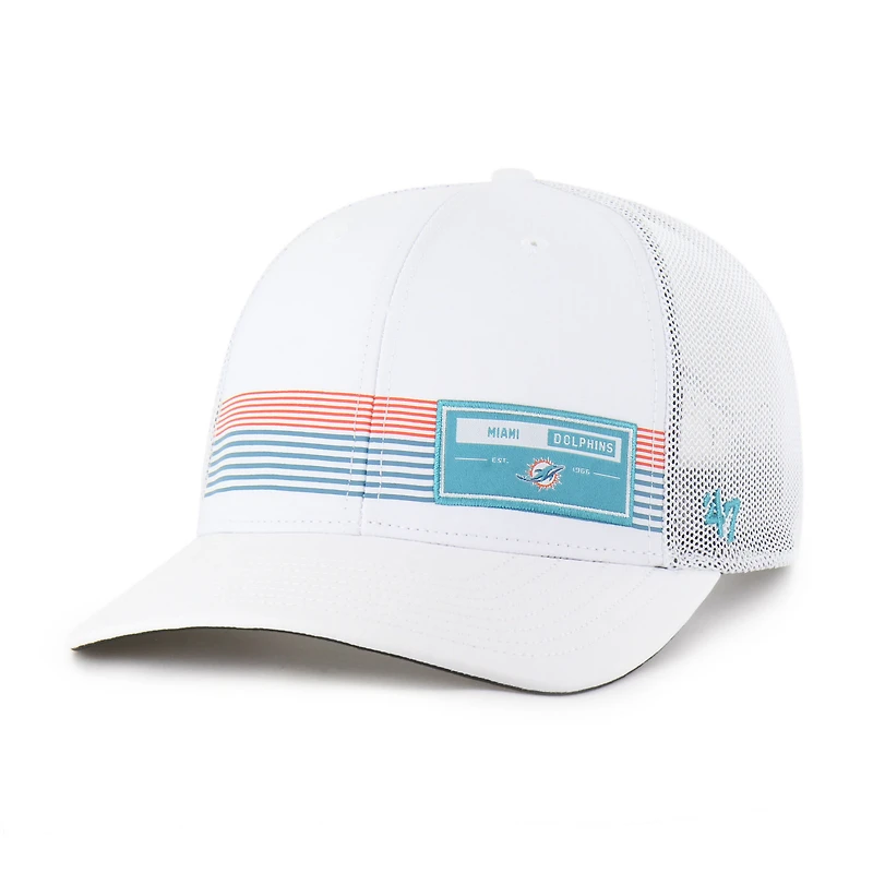 Men's '47 White Miami Dolphins Rangefinder Trucker Adjustable Hat