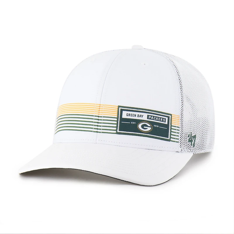 Men's '47 White Green Bay Packers Rangefinder Trucker Adjustable Hat