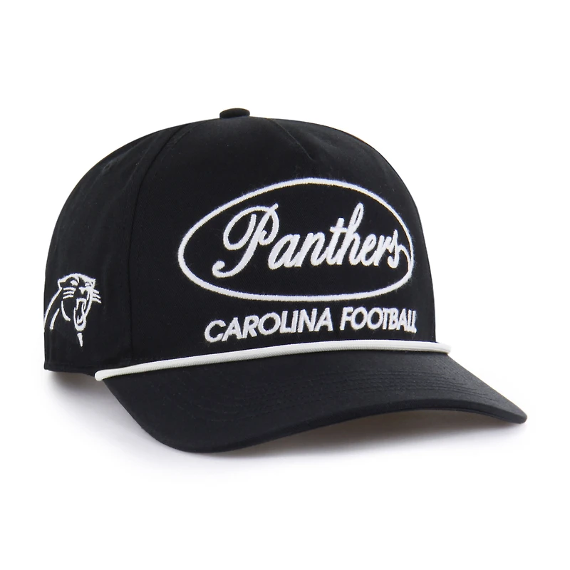 Men's '47 Black Carolina Panthers Foundational Hitch Adjustable Hat