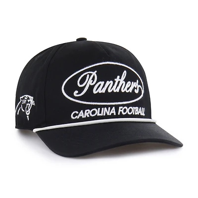 Men's '47 Black Carolina Panthers Foundational Hitch Adjustable Hat