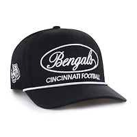 Men's '47 Black Cincinnati Bengals Foundational Hitch Adjustable Hat
