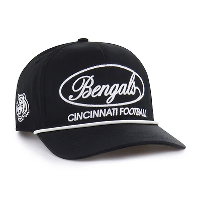 Men's '47 Black Cincinnati Bengals Foundational Hitch Adjustable Hat