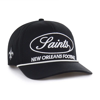 Men's '47 Black New Orleans Saints Foundational Hitch Adjustable Hat