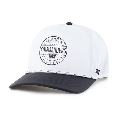 Men's '47 White/Black Washington Commanders Suburbia Hitch Two-Tone Adjustable Hat