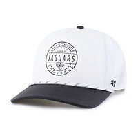 Men's '47 White/Black Jacksonville Jaguars Suburbia Hitch Two-Tone Adjustable Hat