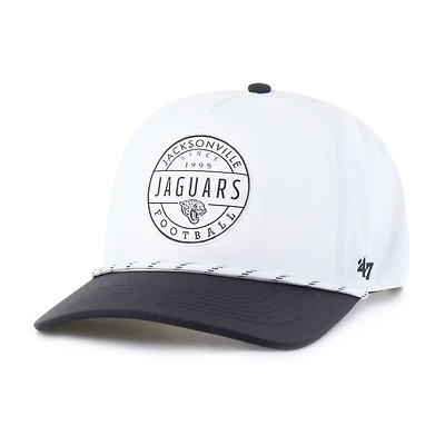 Men's '47 White/Black Jacksonville Jaguars Suburbia Hitch Two-Tone Adjustable Hat