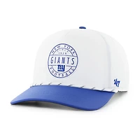 Men's '47 White/Royal New York Giants Suburbia Hitch Two-Tone Adjustable Hat