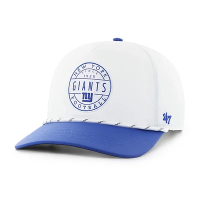 Men's '47 White/Royal New York Giants Suburbia Hitch Two-Tone Adjustable Hat