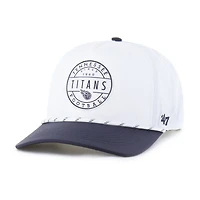 Men's '47 White/Navy Tennessee Titans Suburbia Hitch Two-Tone Adjustable Hat