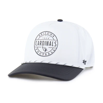 Men's '47 White/Black Arizona Cardinals Suburbia Hitch Two-Tone Adjustable Hat