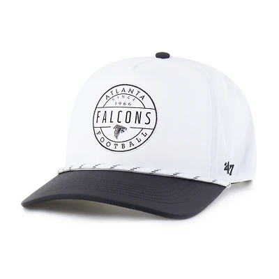 Men's '47 White/Black Atlanta Falcons Suburbia Hitch Two-Tone Adjustable Hat