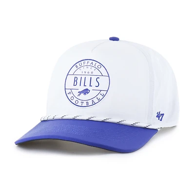 Men's '47 White/Royal Buffalo Bills Suburbia Hitch Two-Tone Adjustable Hat