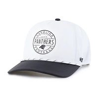 Men's '47 White/Black Carolina Panthers Suburbia Hitch Two-Tone Adjustable Hat