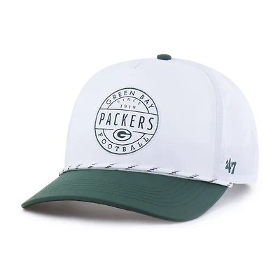 Men's '47 White/Green Green Bay Packers Suburbia Hitch Two-Tone Adjustable Hat