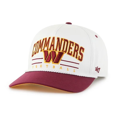 Men's '47 White/Burgundy Washington Commanders Roscoe Two-Toned Hitch Adjustable Hat
