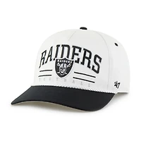 Men's '47 White/Black Las Vegas Raiders Roscoe Two-Toned Hitch Adjustable Hat