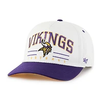 Men's '47 White/Purple Minnesota Vikings Roscoe Two-Toned Hitch Adjustable Hat