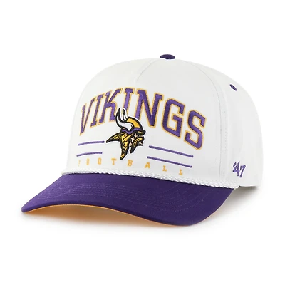 Men's '47 White/Purple Minnesota Vikings Roscoe Two-Toned Hitch Adjustable Hat