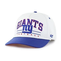 Men's '47 White/Royal New York Giants Roscoe Two-Toned Hitch Adjustable Hat
