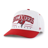 Men's '47 White/Red Tampa Bay Buccaneers Roscoe Two-Toned Hitch Adjustable Hat