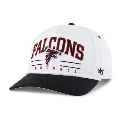 Men's '47 White/Black Atlanta Falcons Roscoe Two-Toned Hitch Adjustable Hat