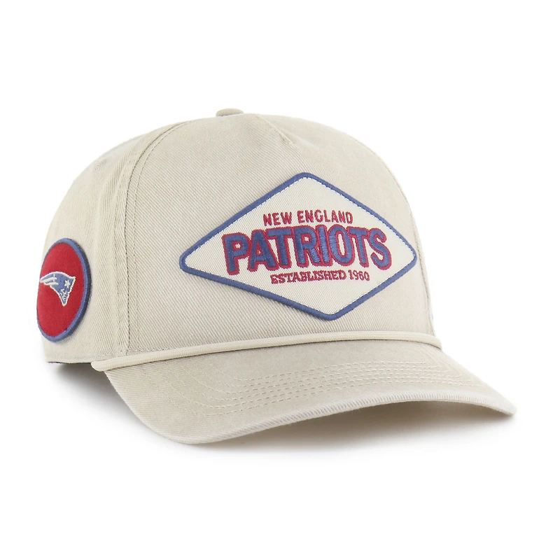 Men's '47 Khaki New England Patriots Cairn Hitch Adjustable Hat