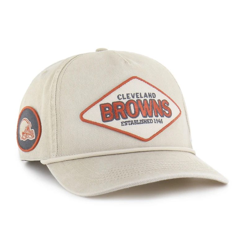 Men's '47 Khaki Cleveland Browns Cairn Hitch Adjustable Hat