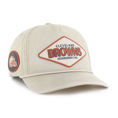 Men's '47 Khaki Cleveland Browns Cairn Hitch Adjustable Hat