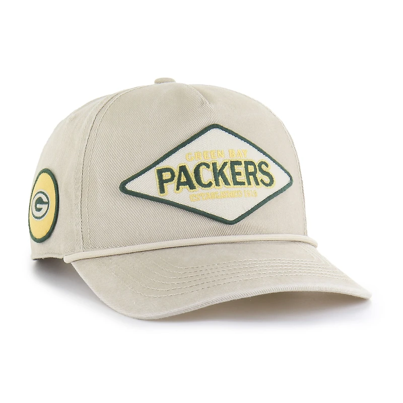 Men's '47 Khaki Green Bay Packers Cairn Hitch Adjustable Hat