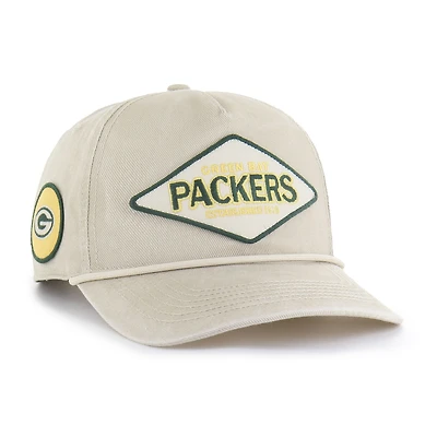Men's '47 Khaki Green Bay Packers Cairn Hitch Adjustable Hat