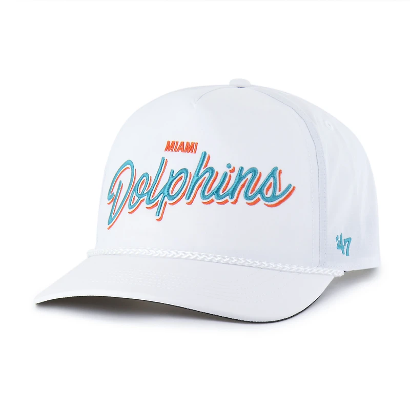 Men's '47 White Miami Dolphins Brrr Fairway Hitch Adjustable Hat