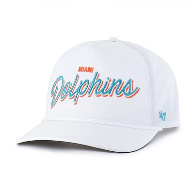 Men's '47 White Miami Dolphins Brrr Fairway Hitch Adjustable Hat