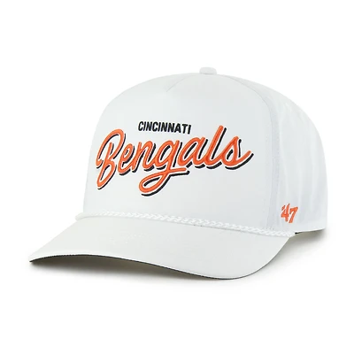 Men's '47 White Cincinnati Bengals Brrr Fairway Hitch Adjustable Hat