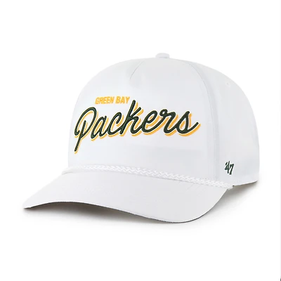 Men's '47 White Green Bay Packers Brrr Fairway Hitch Adjustable Hat