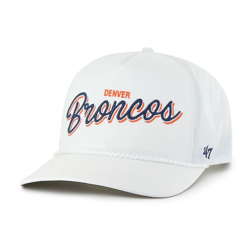 Men's '47 White Denver Broncos Brrr Fairway Hitch Adjustable Hat