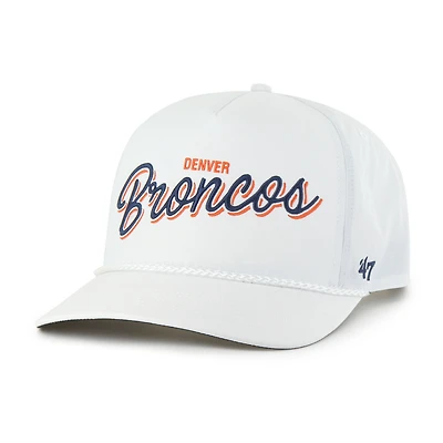Men's '47 White Denver Broncos Brrr Fairway Hitch Adjustable Hat