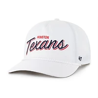 Men's '47 White Houston Texans Brrr Fairway Hitch Adjustable Hat