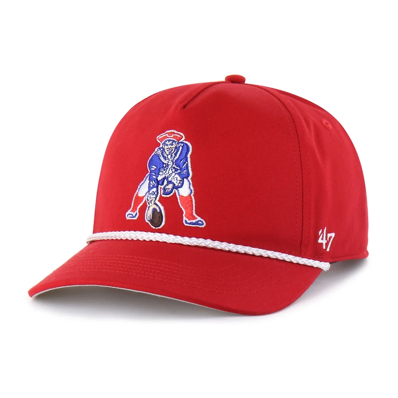 Men's '47  Red New England Patriots Rope Hitch Adjustable Hat