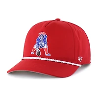 Men's '47  Red New England Patriots Rope Hitch Adjustable Hat