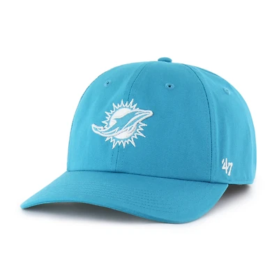 Men's '47  Aqua Miami Dolphins Foundational Franchise Fitted Hat