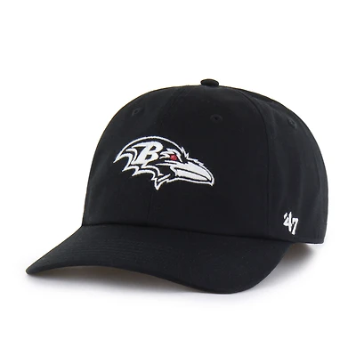Men's '47  Black Baltimore Ravens Foundational Franchise Fitted Hat