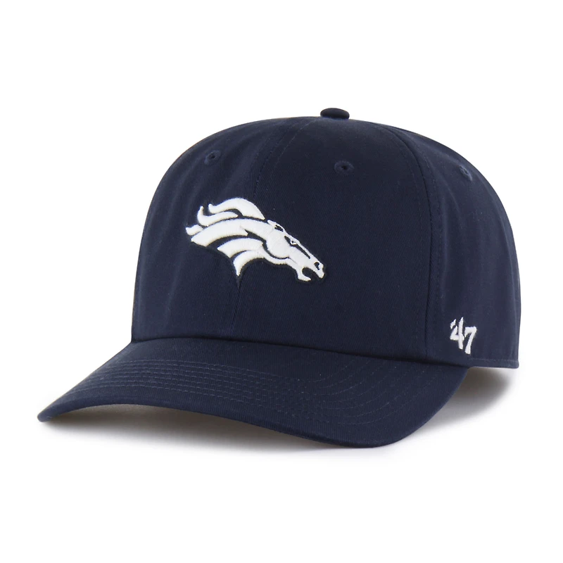 Men's '47  Navy Denver Broncos Foundational Franchise Fitted Hat