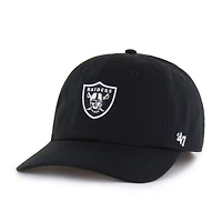 Men's '47  Black Las Vegas Raiders Foundational Franchise Fitted Hat